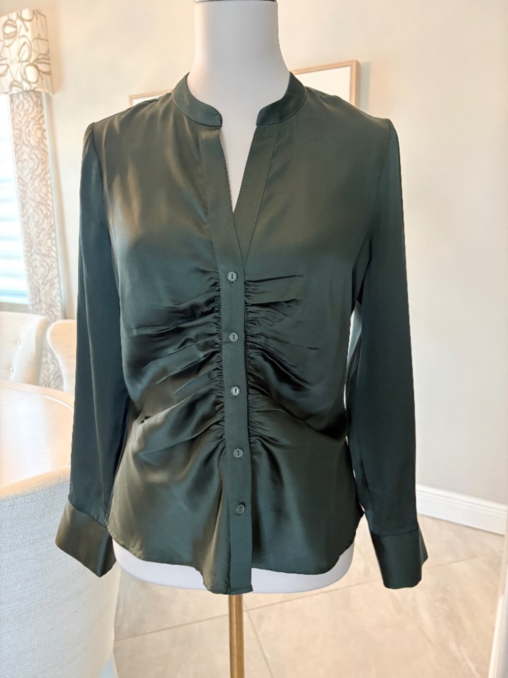 NWT DR2 Ruched Blouse
